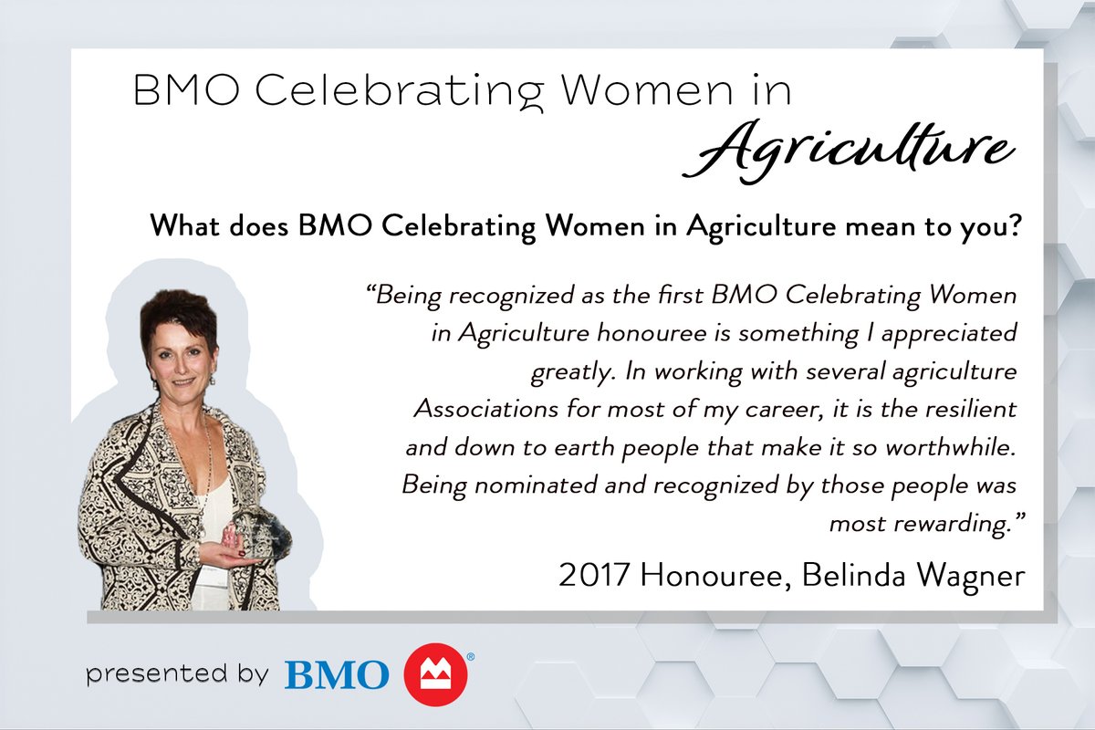 Agribition's tweet photo. Meet Belinda Wagner, 2017 BMO Celebrating Women in Agriculture honouree! BMO Celebrating Women in Agriculture is designed to recognize the women who have gone above and beyond in the agriculture industry across Canada. Head to https://t.co/qeacUxS8hX for more info. #CWA20 @BMO https://t.co/PszKulfmCq