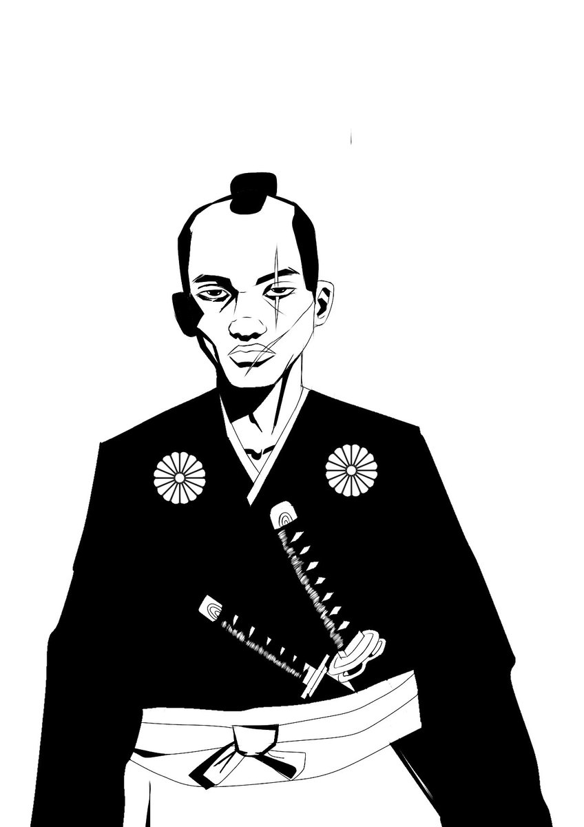 po3_shiesty's tweet photo. After listening to @LadiPoe Yoruba samurai(a lot) I decided to draw one😁 https://t.co/oxI9jHfOCK