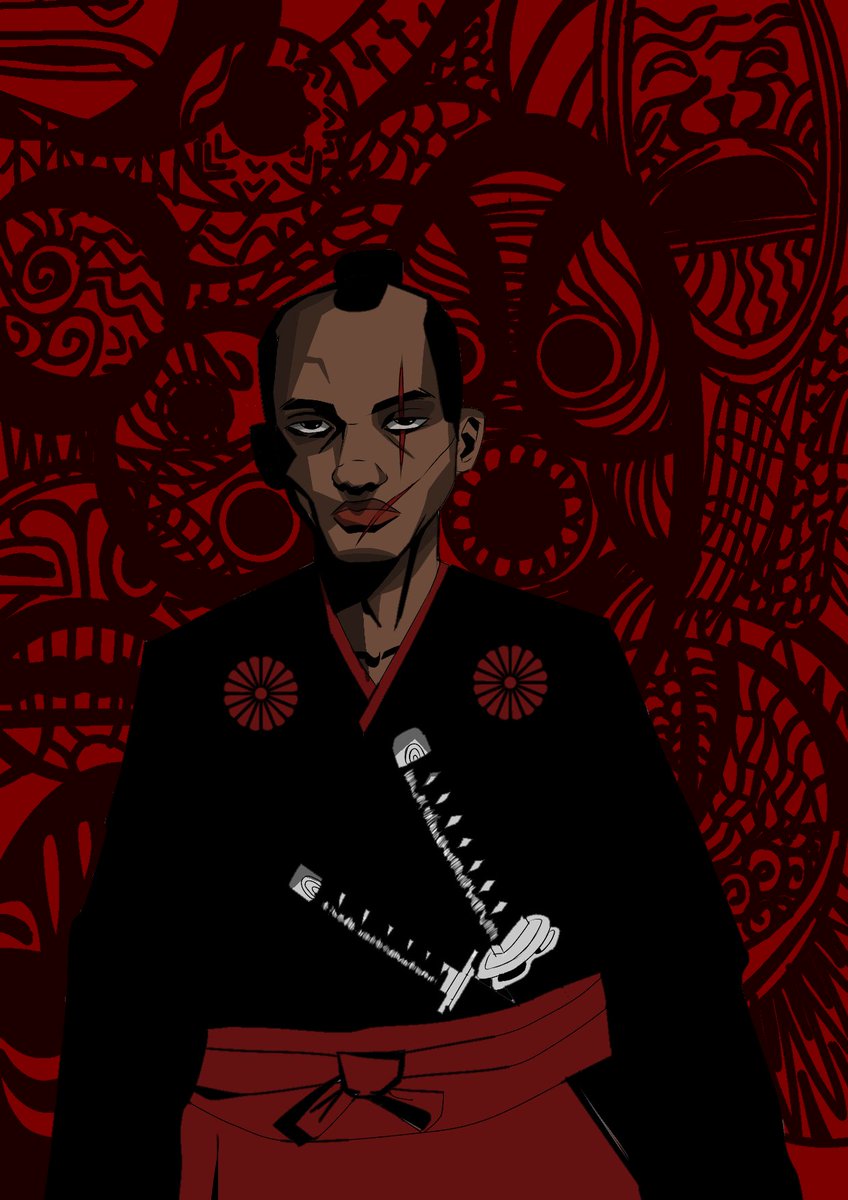 po3_shiesty's tweet photo. After listening to @LadiPoe Yoruba samurai(a lot) I decided to draw one😁 https://t.co/oxI9jHfOCK