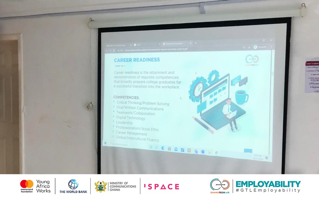 iSpaceGh's tweet image. Todays employability training session was focused on Job Search. Participants were taken through the interview process and were given strategies to ace an interview. 
#GTLEmployability 
#GTLBaseProgram 
#iSpaceImpact 
#webdevelopment