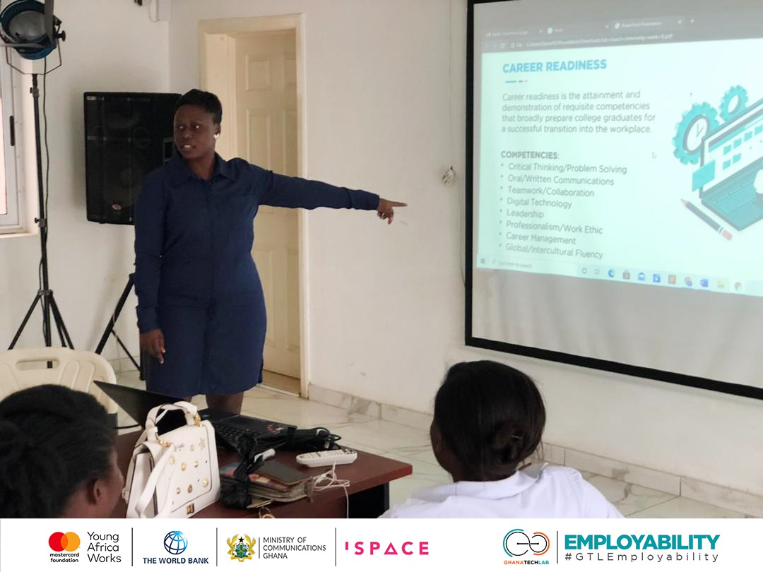 iSpaceGh's tweet image. Todays employability training session was focused on Job Search. Participants were taken through the interview process and were given strategies to ace an interview. 
#GTLEmployability 
#GTLBaseProgram 
#iSpaceImpact 
#webdevelopment