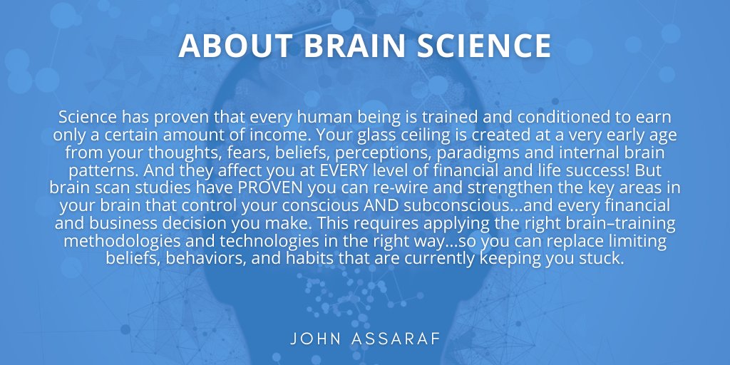 johnassaraf's tweet photo. Do you want to shatter your financial glass ceiling and live an #exceptionallife? SOON... #financialsuccess https://t.co/aZ274HSzaC