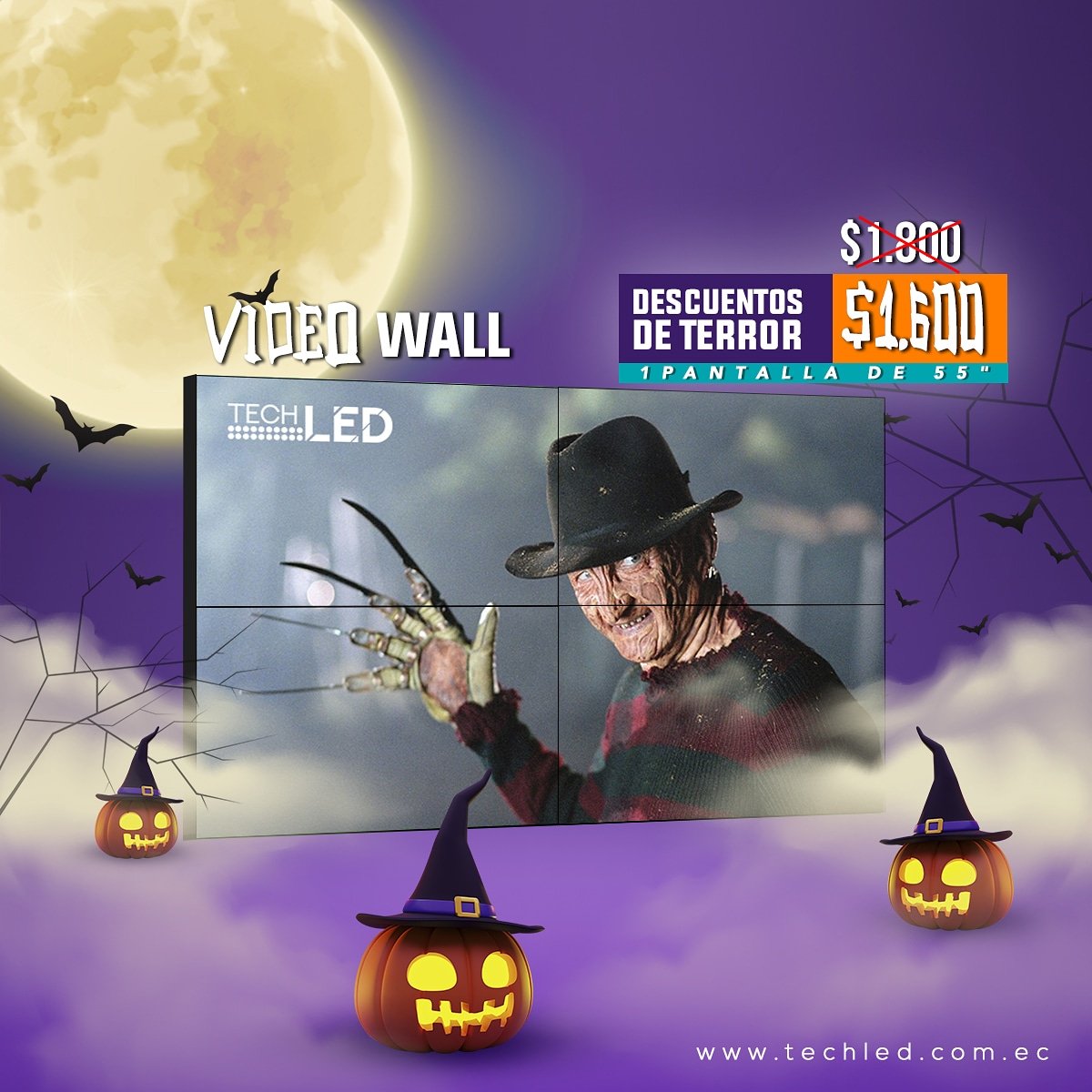 techledsa's tweet photo. 👻😱🎃 Así de impactante y moderno se ve el videowall conformado por 4 pantallas, dale a tu negocio una imagen moderna y elegante. Y controla tu publicidad donde quiera que estés.
🎃 Consultas al
✅ https://t.co/kG1qb36BXL 
📲 (04) 6027690 - 0979746400
#guayaquil https://t.co/fuz101cXSZ