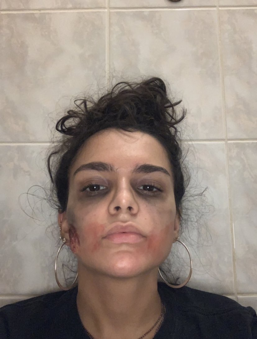 happilyjw_'s tweet image. just in time for the #LPMakeUpComp it’s my first time doing a make up so i know it’s absolutely not perfect but i’m kinda proud of me! Happy Halloween! 🎃 #thelpshowact3 #TheLPShow