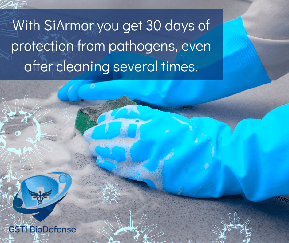 GSTIncorporated's tweet photo. With our surface protectant SiARMOR you will protect your house for 30 days! Get this long-lasting protection and be safer from 99.99% of pathogens. #GSTi #BioDefense #SiARMOR #Covid #Safer #Smarter #Stronger https://t.co/6WXao2qnvk
