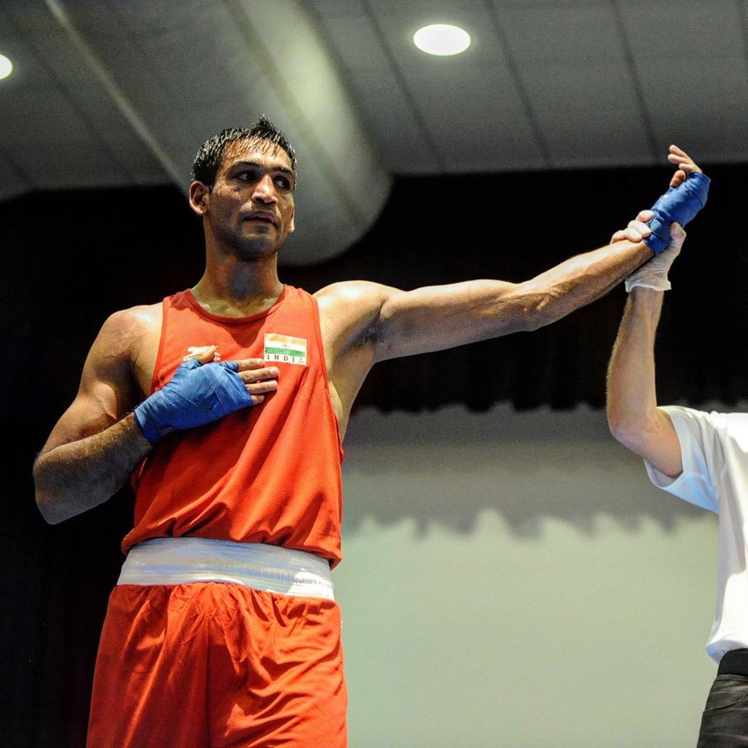 OLyAshish's tweet photo. Won gold 🇮🇳🥇medal in the Alexis vastine tournament in nantes (France) 2020 🇫🇷
Good start in the first competition after lockdown.. Let's continue the pace💪
thank you so much everyone who support me and blessed me ♥️♥️
#letsgochamp
#boxinglife
#boxinggoals
#goldmedalist https://t.co/42P4BpkH4Y