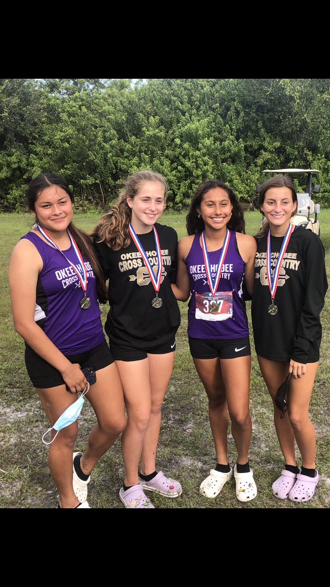 vanemanv's tweet photo. Congrats to the Okeechobee HS girls Cross Country team on advancing to Regionals. Today we had 4 girls finish in the top 15. Jackie Jaimes, Lauren Sills, Penelope Van Eman, and Lindsey Saucedo. Good job Ladies! @OkeechobeeHS @LakeONews @Richwmarion https://t.co/FLMHxYL7qT