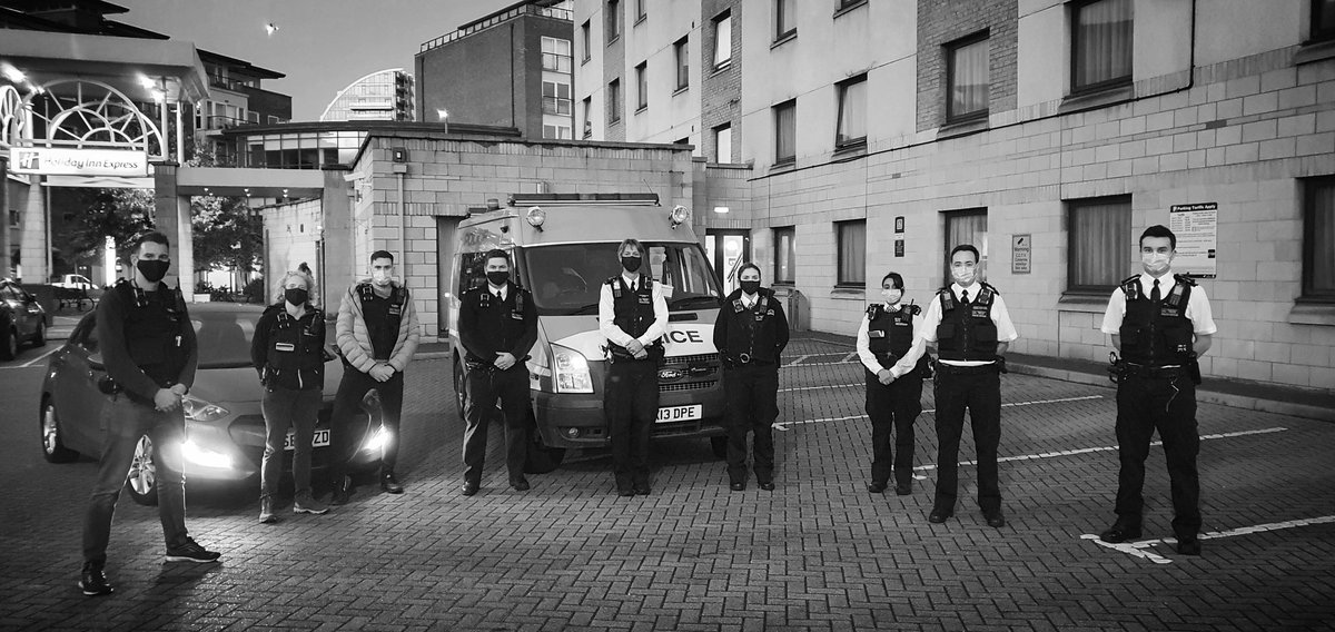 MPSSpecials's tweet photo. #WestRPT officers have teamed up with #SWMSC officers tonight to support with additional resources for Halloween patrols in #Wimbledon #Merton #Wandsworth #Battersea tonight. Good experience for both teams and able to put out two additional response vehicles on the borough. https://t.co/psRuu7PKEo