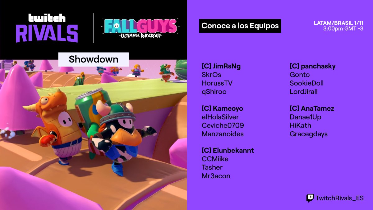 TwitchLatam's tweet photo. Ya están listos los equipos 🔥 

Mañana hay #TwitchRivals ¿Qué Team se llevará la corona? 👑 https://t.co/52FwgMVH6f