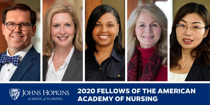 Congratulations to my colleagues <a href="/JHUNursing/">Hopkins Nursing</a>. Leading with purpose <a href="/AAN_Nursing/">American Academy of Nursing</a> and inclusive excellence!    
#Academy2020
#DiversityandInclusion
