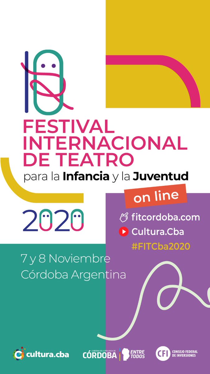 alTeatroReal's tweet photo. #Real2020
#RealEnCasa
#FITCba2020
🎭Festival Internacional de Teatro para la Infancia y la Juventud 💥
🛎️ 7 y 8 de noviembre
@AgCbaCultura
@raulsansica https://t.co/Ph5PcDIhuS