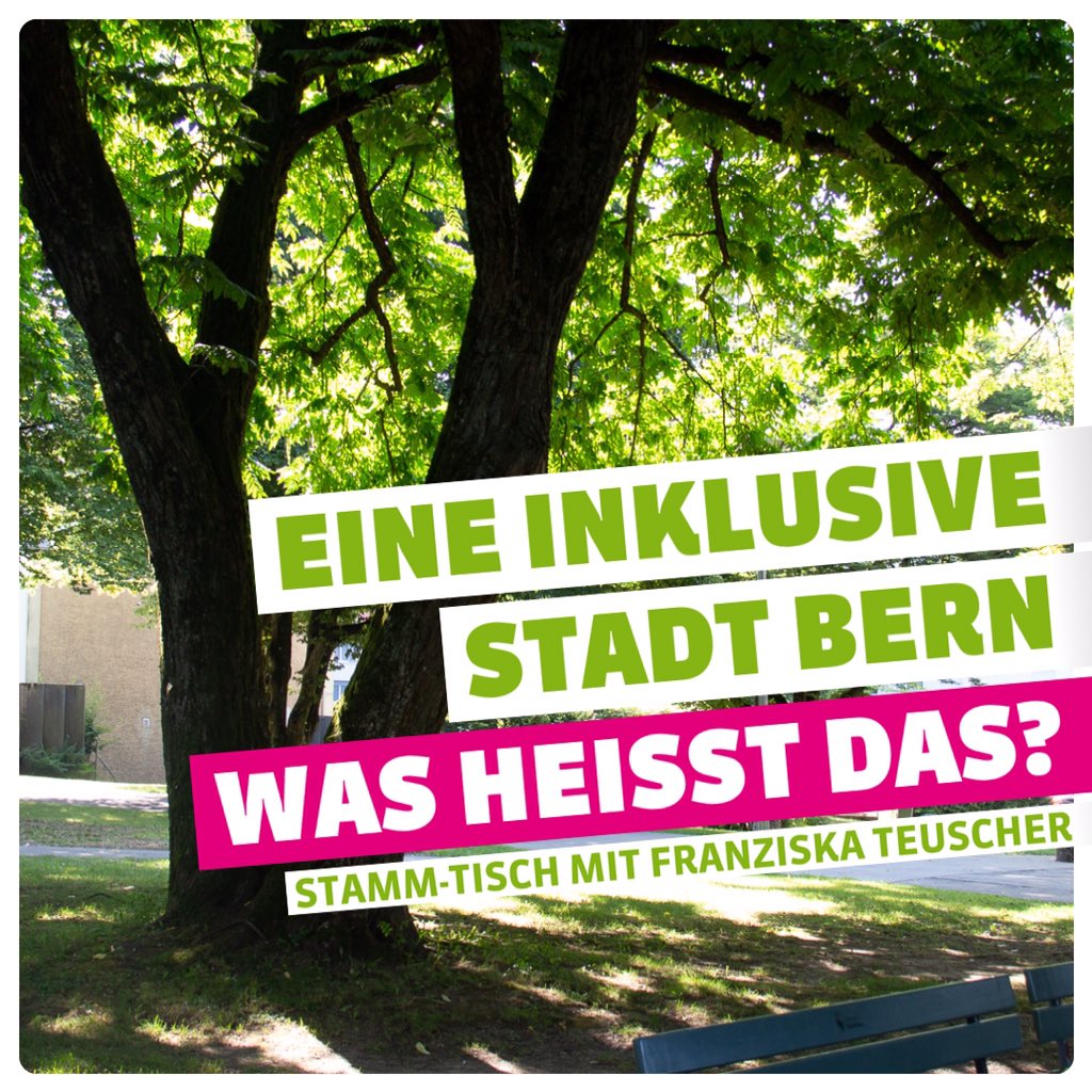 fteuscher's tweet photo. Bern für alle
Das Thema des letzten STAMM-Tisches meiner Wahlkampagne
7.11. um 16 Uhr bei der Schützenmatte
Wo können wir ansetzen, damit Sans-Papiers ein menschenwürdiges Leben führen können? Anmeldung unter kontakt@franziskateuscher.ch
#teamteuscher #teuscherbewegt @karinjenni1 https://t.co/MagVWSt8In