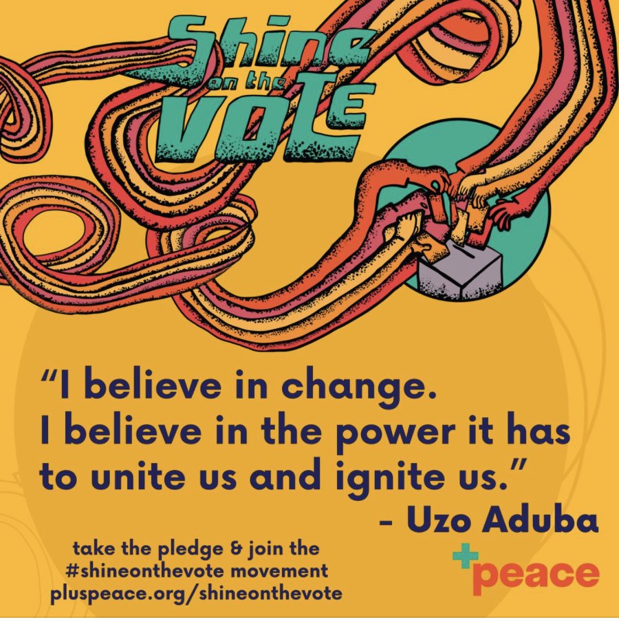 kmitts's tweet photo. Get out and vote. And also check in on your people. We build community, we build norms together. Let's engage with dialogue and votes (not violence). #ShineOnTheVote https://t.co/74TGANLQLG