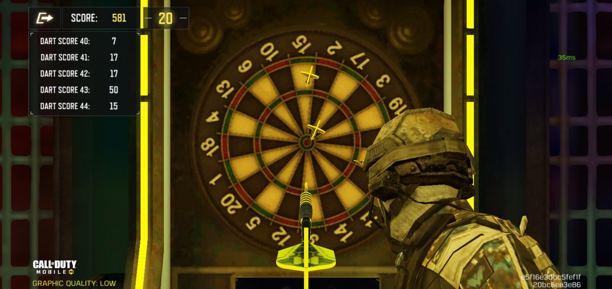 ObeseGod's tweet photo. @PlayCODMobile I've got 2! 1 is hitting 2 golden balls and the other is some random guy decided to join me playing darts 😂 #CODMAnniversary https://t.co/BzsXDCQsS1