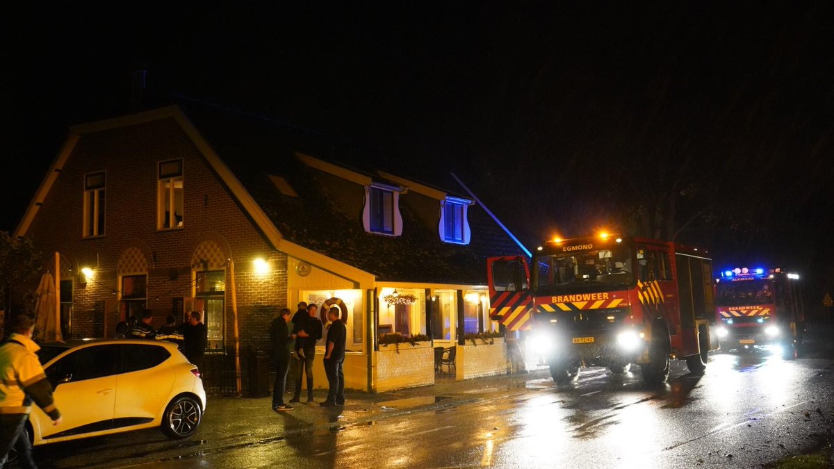 Keukenbrand bij Gasterij ‘t Woud in Bergen..