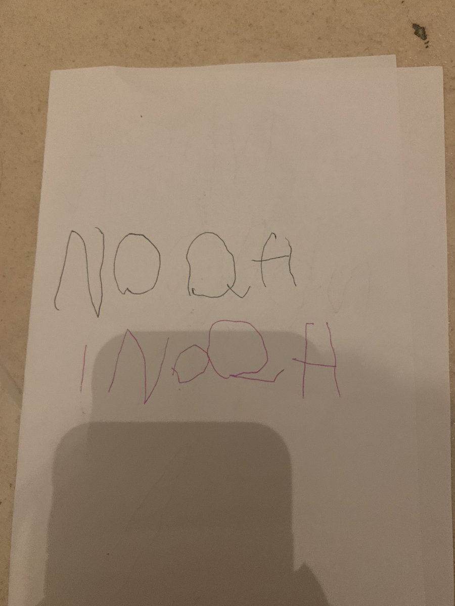 StaceyWoodham4's tweet photo. Noahs been practising his writing...not only on paper but my toilet door too!! 🤦🏼‍♀️ @JemsonMrs https://t.co/cFaPVsoJQm
