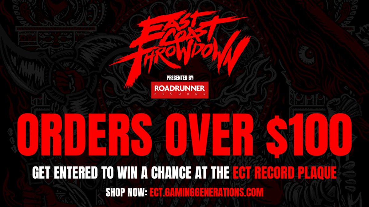 ecthrowdown's tweet photo. Don't have the skills to win an ECT x @rrusa gold record? No worries! Every order over $100 will be entered into a raffle to win an #ECT2020 gold record
👕: https://t.co/nk4zFOAC1B https://t.co/jq8Fmsw34m