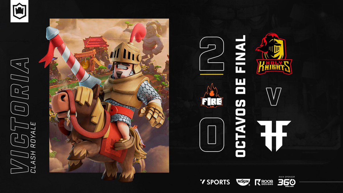 HolyKnightsGG's tweet photo. ¡Victoria!
Y ganamos nomas en los octavos de final de #FireCup. 😁
🟢 Holy Knights 2 - 0 #TeamHammerfall
#GoHK #ClashRoyale https://t.co/beNrwHpopv
