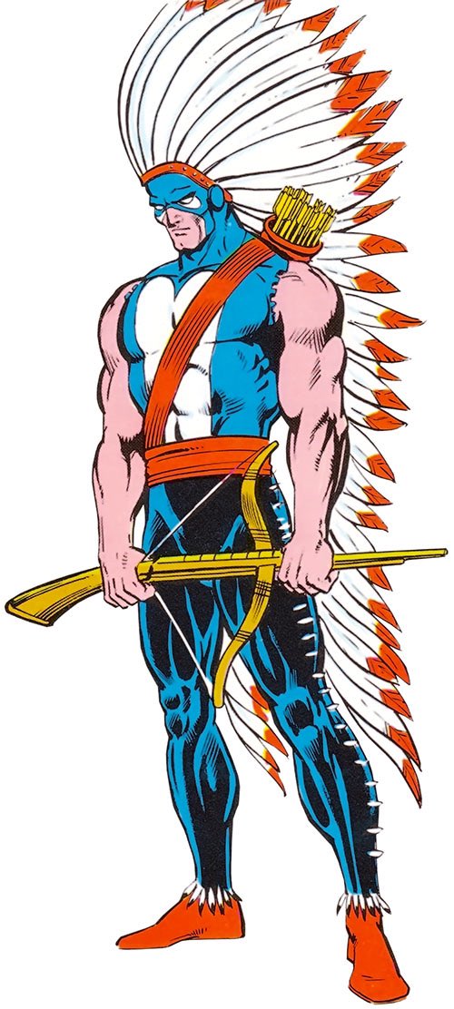 DAY 1: Jason Strongbow aka AMERICAN EAGLE! Jason was a man trying to stop developers from working on sacred land. The developers called in Klaw and during the fight Jason gained powers. I remember when he beat the shit out of poor Bullseye. Legend.  #NativeAmericanHistoryMonth