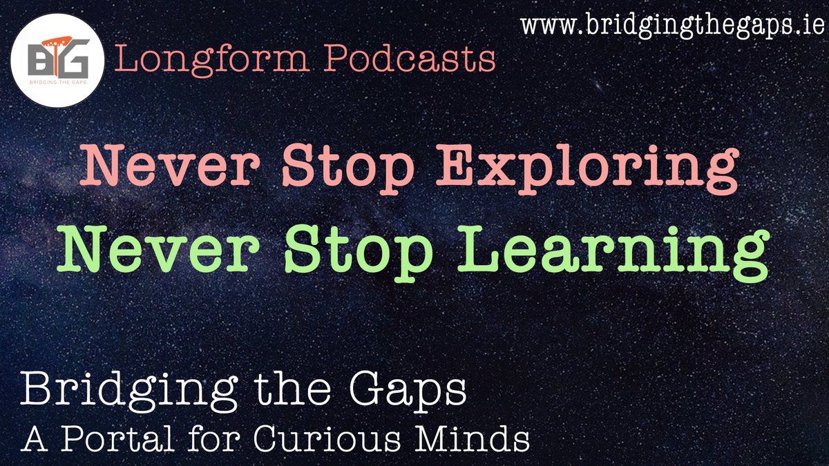 BTG_ie's tweet photo. A Portal for Curious Minds.
Bridging the Gaps IE #podcasts share and spread
#SciComm #physics #AI #brain #psychology #philosophy #astronomy @claireoconnell @mhdelaney @lscarff @SandriCollins @DrStrangeFox @YokoyamaLabUCSF
#researchreviews
https://t.co/joAKRy4huL https://t.co/c2qVvFMp4n