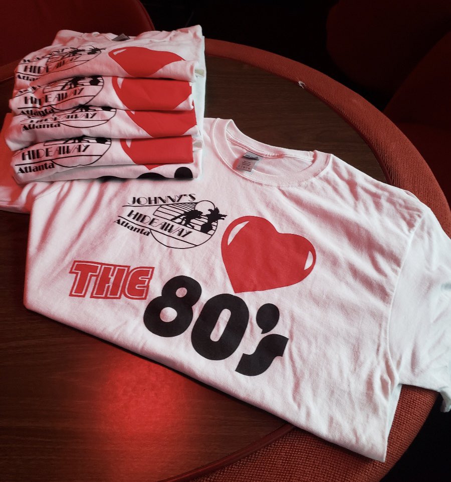 Get ready to finish the Halloween weekend with us on Sunday for ‘80’s Night! The 1st 10 people that come in after 8pm get a FREE “Johnny’s Hideaway ❤️’s The ‘80’s” T-Shirt too! Party to music only from the ‘80’s all night! $20 buckets of beer, no cover &amp; Industry specials-Cheers!