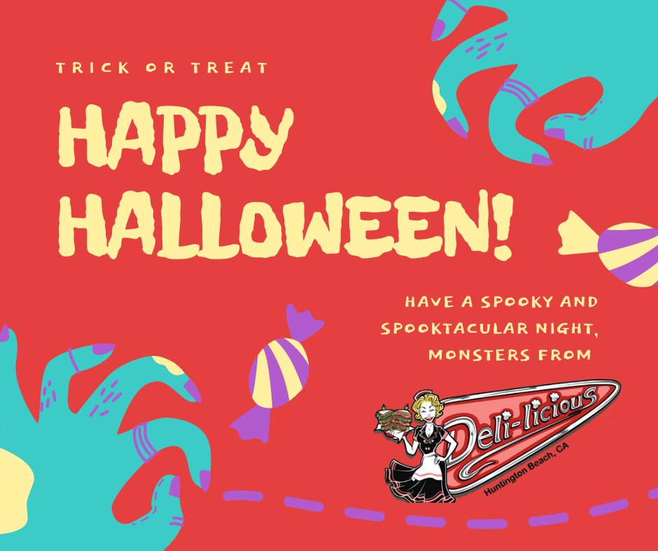 Delilicioushb's tweet photo. Have a spooktacular day! Everyone have fun and stay safe. 

#happyhalloween #delilicious #Halloween2020 https://t.co/KwjauhSnEy