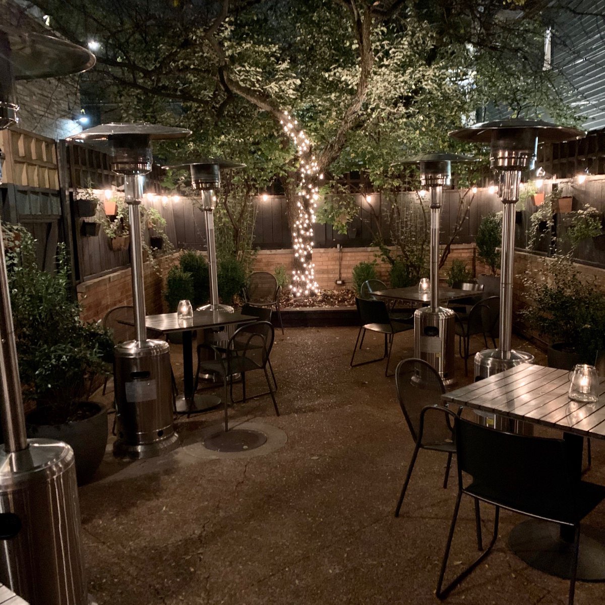 Join us at one of our six beautiful patio tables - reservations through the link in our bio