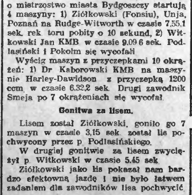 zecer_bdg's tweet photo. Z przedwojennej bydgoskiej prasy. Tym razem Mistrzostwo Miasta Bydgoszczy, 7 maja 1933 r.
#dirtrack cc: @mazpro28 @Mechtylda_ https://t.co/3AUa5OqBfH
