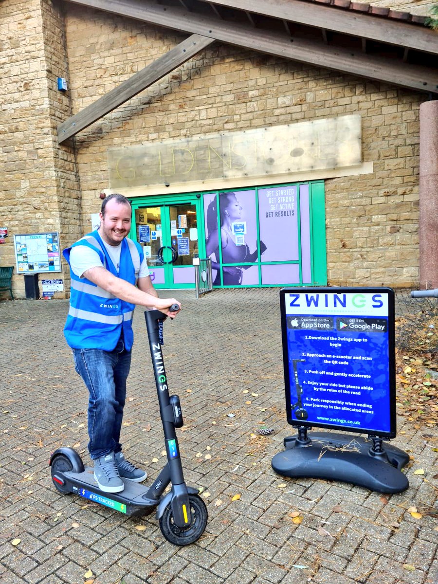 Zwingsmobility's tweet photo. Fleet Ranger Sean is out on patrol this evening to educate riders and engage with the community in South Somerset! #safescooting https://t.co/As0rBttnHv