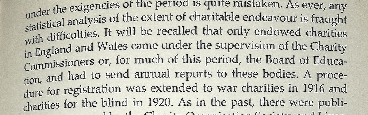 Secondly, for the vast majority of the time the Charity Commission hasn’t been concerned with the sort of “charities” we mean today. Rather it was solely to do with charitable trusts. Jurisdiction over non-endowed charities only came in 1960. 5/