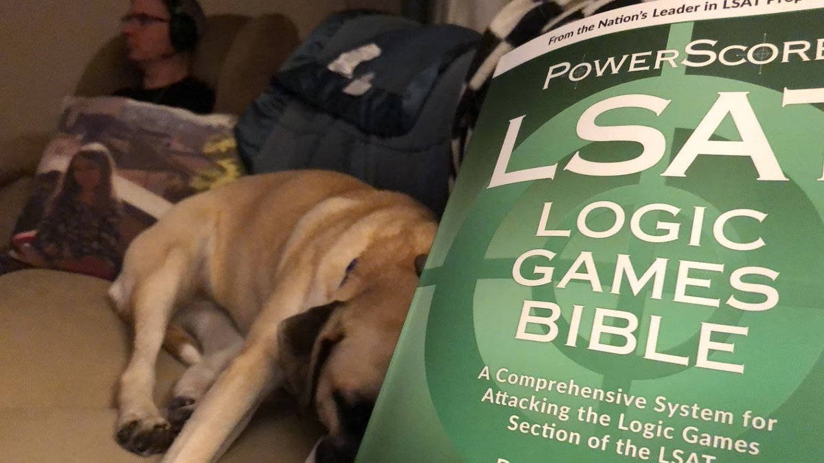 There are three main parts of the LSAT, reading comprehension, logical reasoning and a section referred to as "logic games". There's also a writing sample. She was most concerned with the logic games section, and worked hard to get better at them.