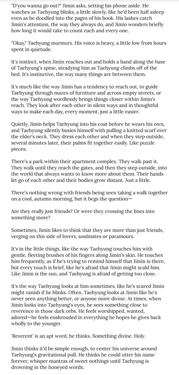 vmxn__'s tweet photo. #vmin • #vminweek2020

day 7: love • agape. vi.

jimin loves taehyung unconditionally. taehyung loves him back.

[1/2] https://t.co/vcRijQb6W6