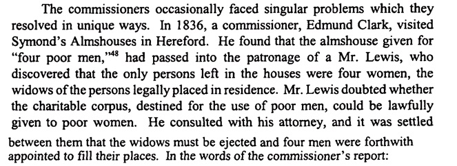 This sounds pretty dry, but the on-the-ground reality could be more interesting. E.g. this anecdote about some intransigent widows refusing to give up their perfectly nice almshouse, thanks very much...15/