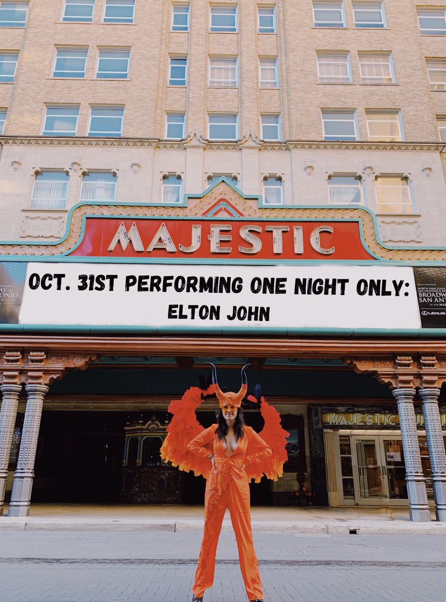 samlackey5's tweet photo. OH NO NO NO I’M A ROCKETMAN @eltonofficial @TaronEgerton #EltonJohnHalloween https://t.co/gRcXqD0moA