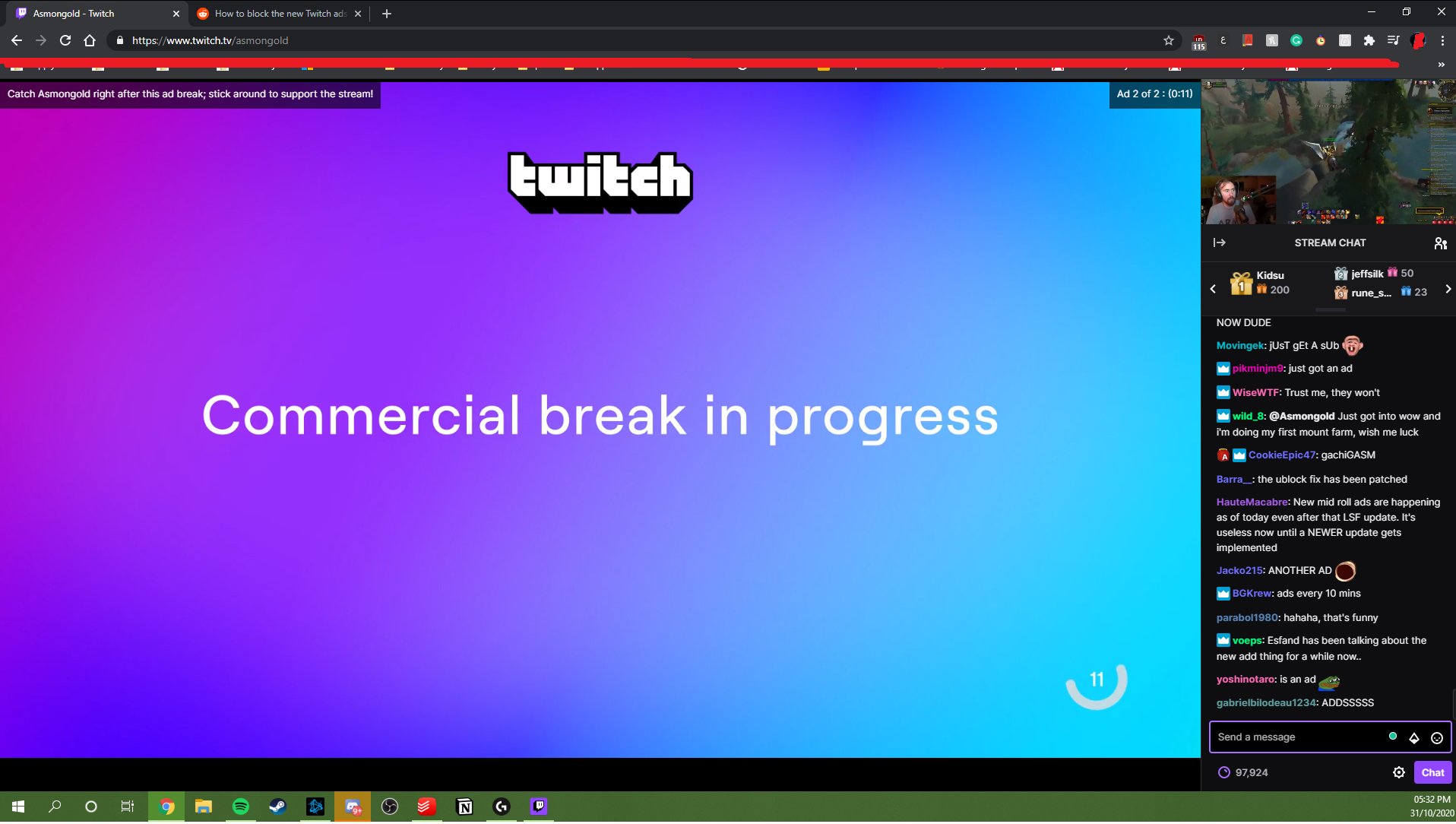 basen lommeregner Fantastiske Twitch Support on Twitter: "@ChrisJDistasio @Asmongold Hi Chris! No - the  mid-roll ads experiment we ran previously is not currently active. Any  mid-rolls you see, with the exception of those happening during