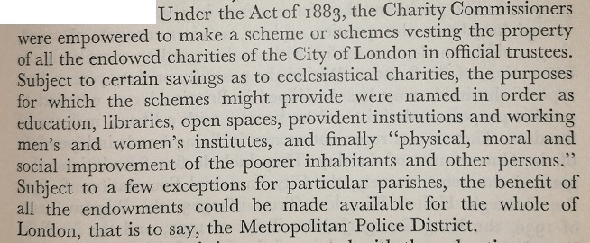 Over time, the powers of the Commission were strengthened by two important pieces of legislation: The1869 Endowed Schools Act & 1883 London Parochial Charities Act. 24/
