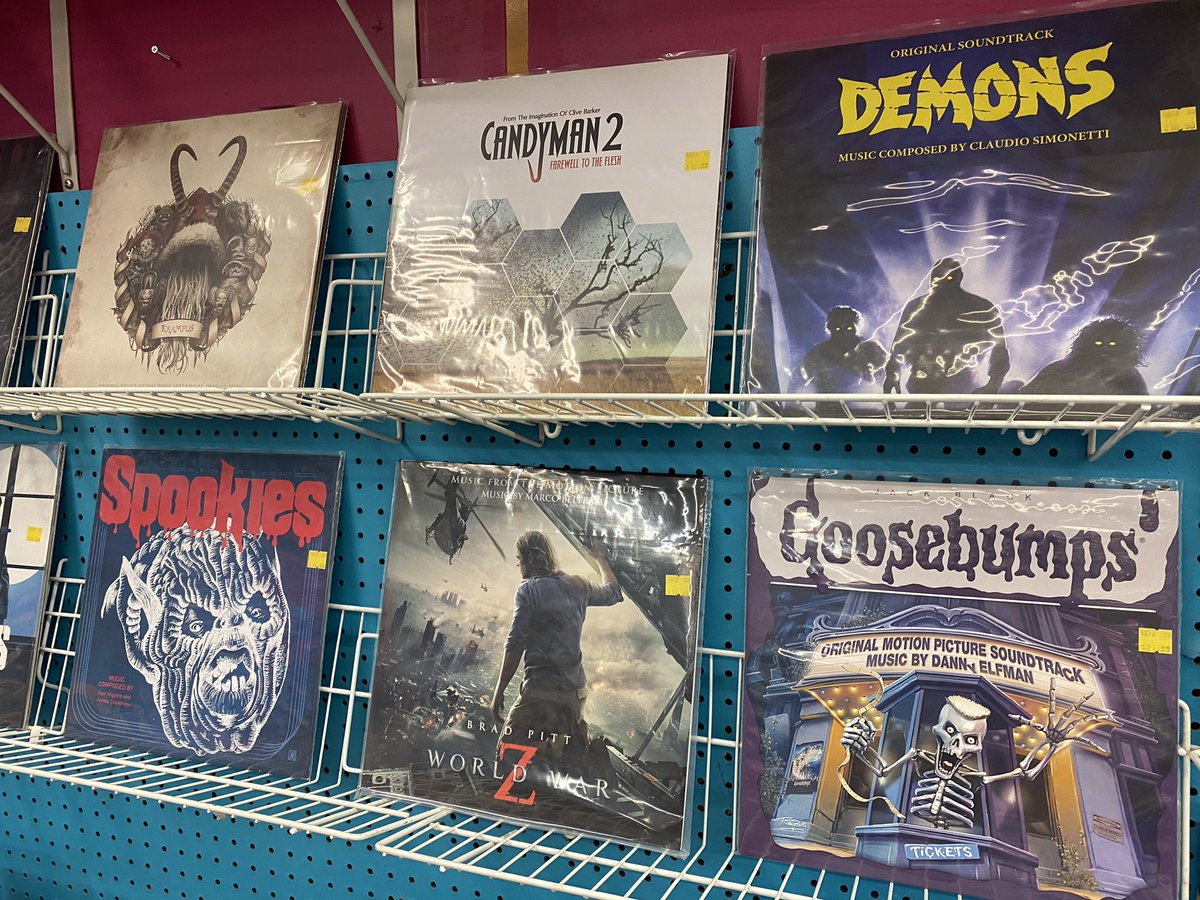 Just in! Tons of cool, limited edition used horror/suspense soundtracks! We’re open until 6 P.M.!