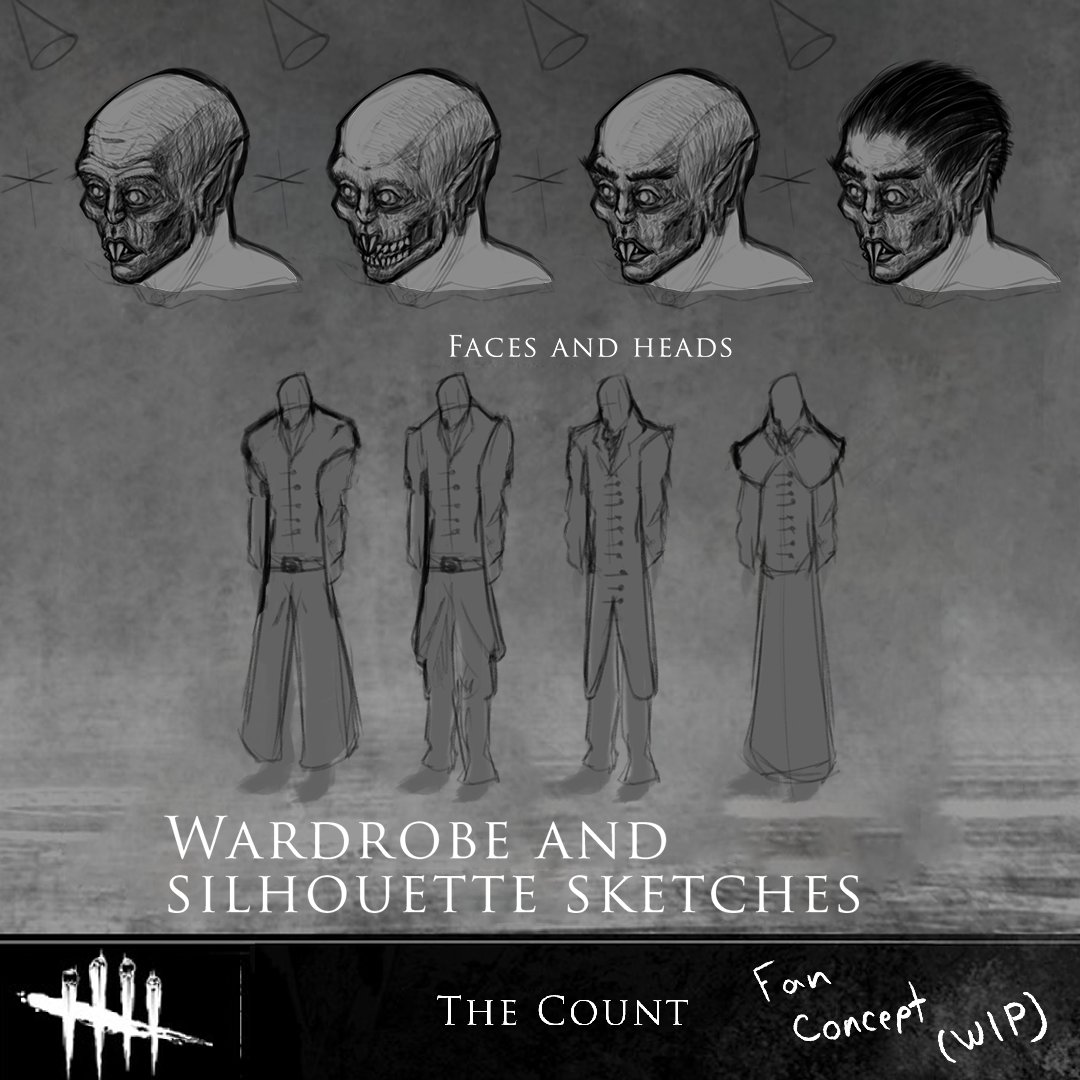 RayHourdArt's tweet photo. Nosferatu #deadbydaylight killer fan concept (WIP) happy spooky day 🧛‍♂️@deadbydaylight https://t.co/XtfBKN0OJn