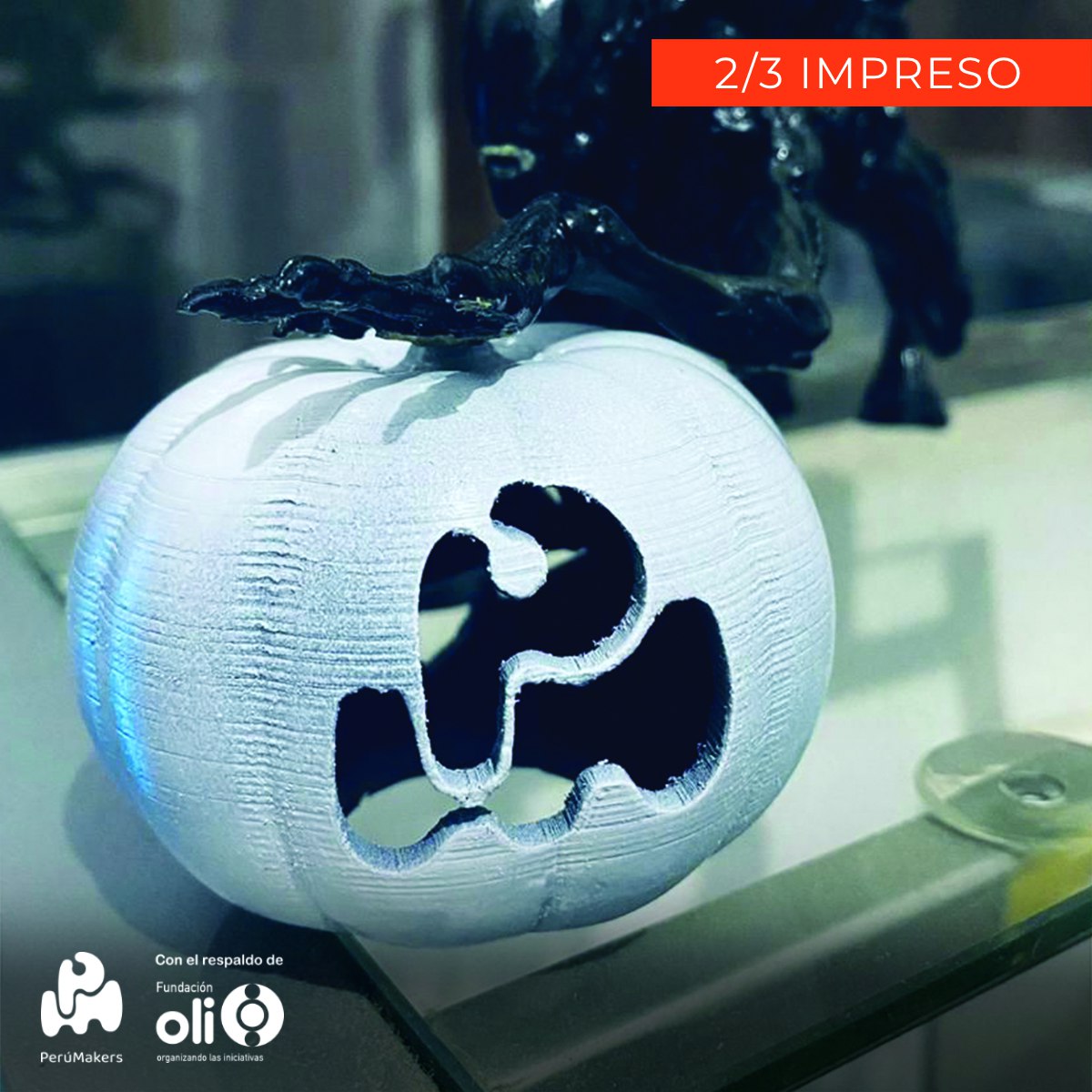 perumakers1's tweet photo. HAPPY HALLOWEEN! 🎃🖨️🕷️
.
Queremos mostrarte lo que nuestros makers son capaces de hacer con una impresora 3D!
.
.
.
#YoSoyPeruMakers
#MakersGonnaMake #3D #3Dprinting #printing #design #maker #handmade #Halloween #horror #spooky #october #art #scary https://t.co/9MqEKzjFS8