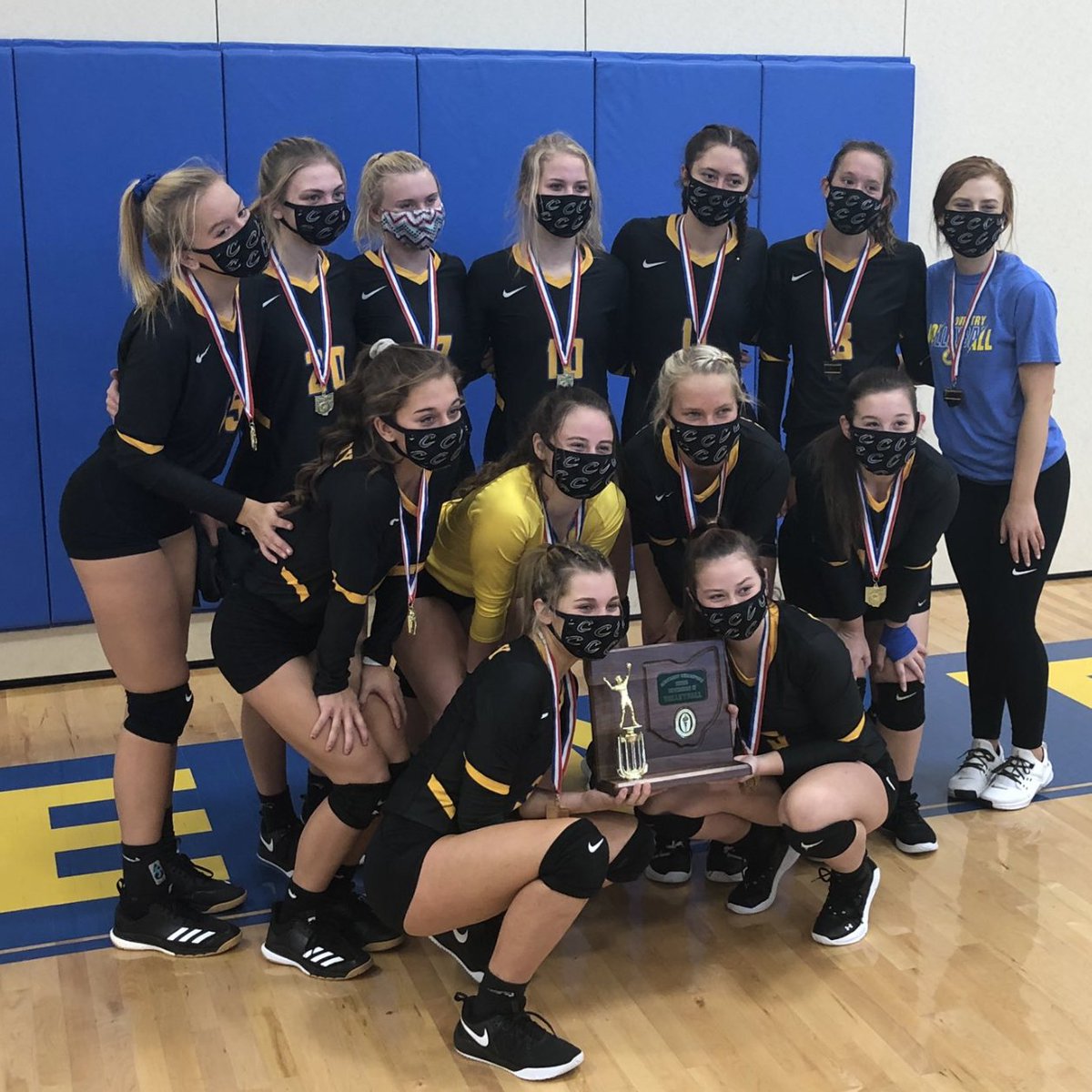 Congratulations to the Coventry volleyball program for capturing its first-ever district championship. The Comets swept their way through the districts with three consecutive 3-0 triumphs.