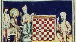 In amongst everything else, al-Razi also found time to write a book on chess, called Kitāb latīf fī al- Shiṭranj, which means something like 'A Gentle Book on Chess'. "Chess for Dummies", possibly.