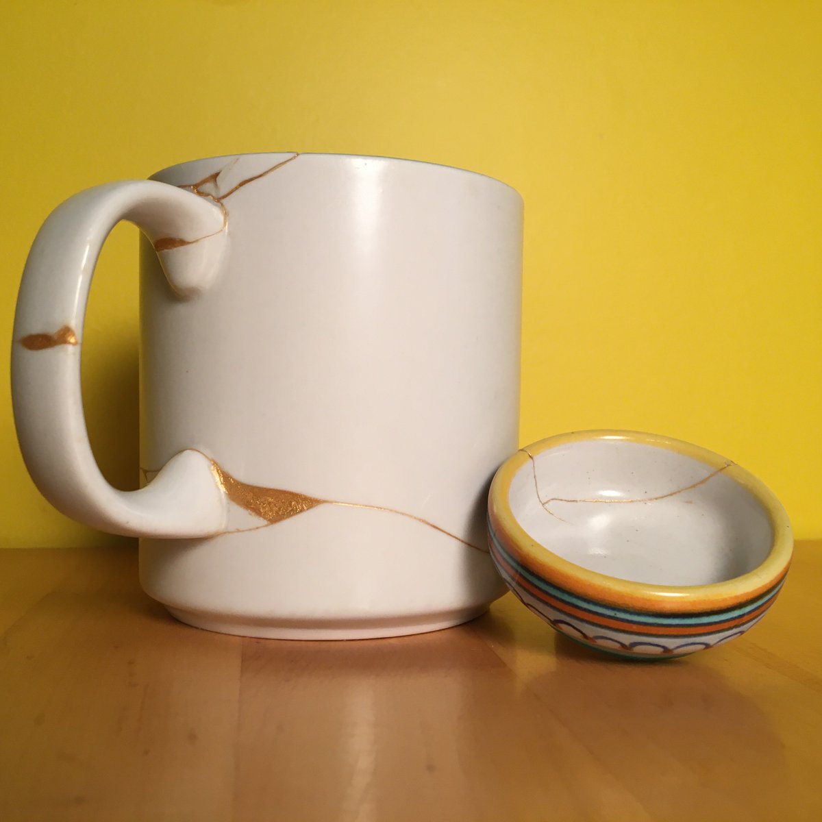 DonPancoe's tweet photo. Something I've been obsessing about for the past week to keep my mind off of ... things

#Kintsugi, using the food-safe process detailed by Alex @FrenchGuyCookin on YouTube (https://t.co/p1q8d8W7K7) https://t.co/5Ftbdrbmgb