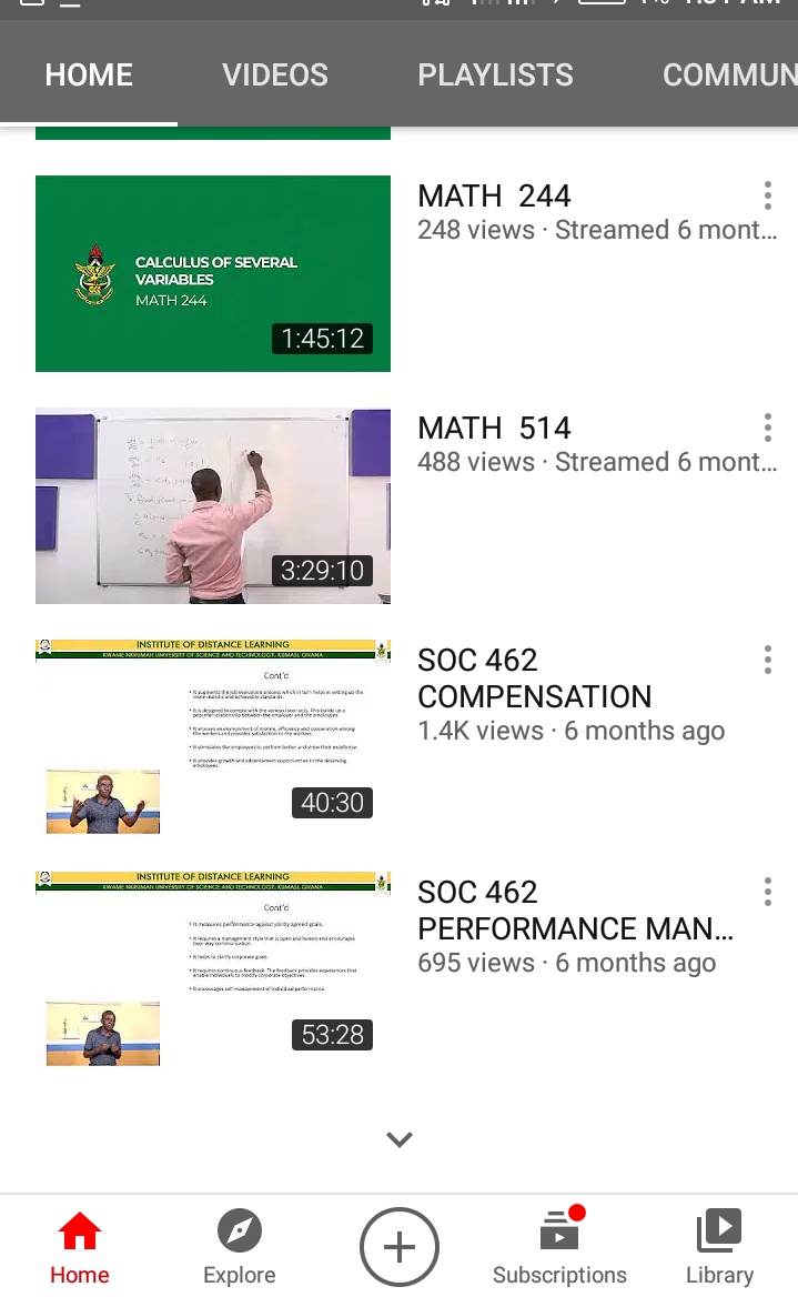 Assowkknust's tweet photo. Hello guys 
Take advantage of this channel (IDL KNUST YouTube)  to engage yourselves whilst at home. 

@KnustPhysag @Socsaknust @CoHSSknust @_gesa_knust @hesaknust @mcfspatknust @gpsa_knust https://t.co/5FhcPBSNJR