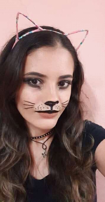 LadyCuteKiitty's tweet photo. #Halloween2020 #catmackeup #kiitty #Halloween #HalloweenAtHome https://t.co/hvhtfYVgeb