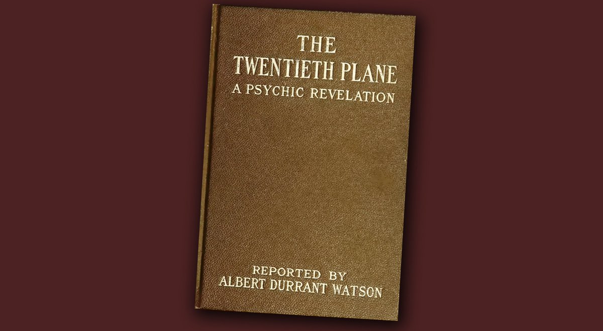 11. The timing was perfect: Toronto was deep in mourning. According to Dr. Watson’s account, the spirits began speaking through Benjamin during the final winter of WWI."The Twentieth Plane" hit the shelves just two months after the bloody conflict was finally brought to an end.