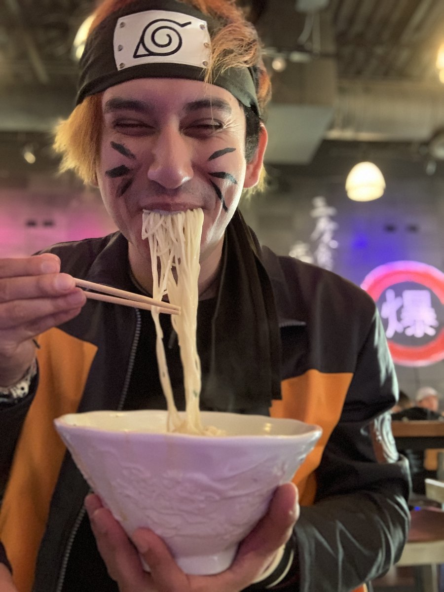 Kyle_pftm's tweet photo. My hobby is eating different kinds of ramen and comparing them, and my future dream is to be the greatest Hokage!

#Halloween2020 #Naruto #Ramen #HappyHalloween https://t.co/oJj9UuWbIZ