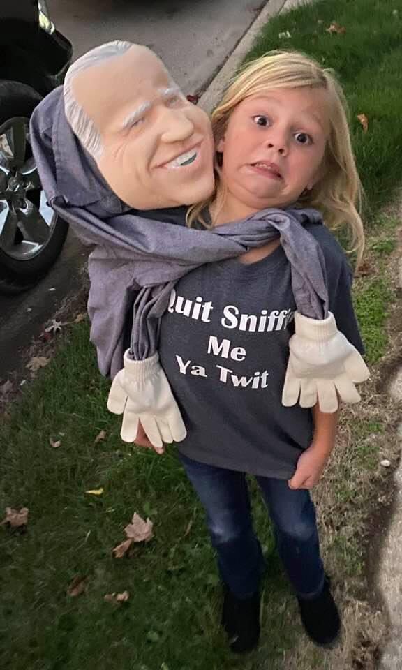 chaswcar1a's tweet image. Joe Biden the scariest sniffer