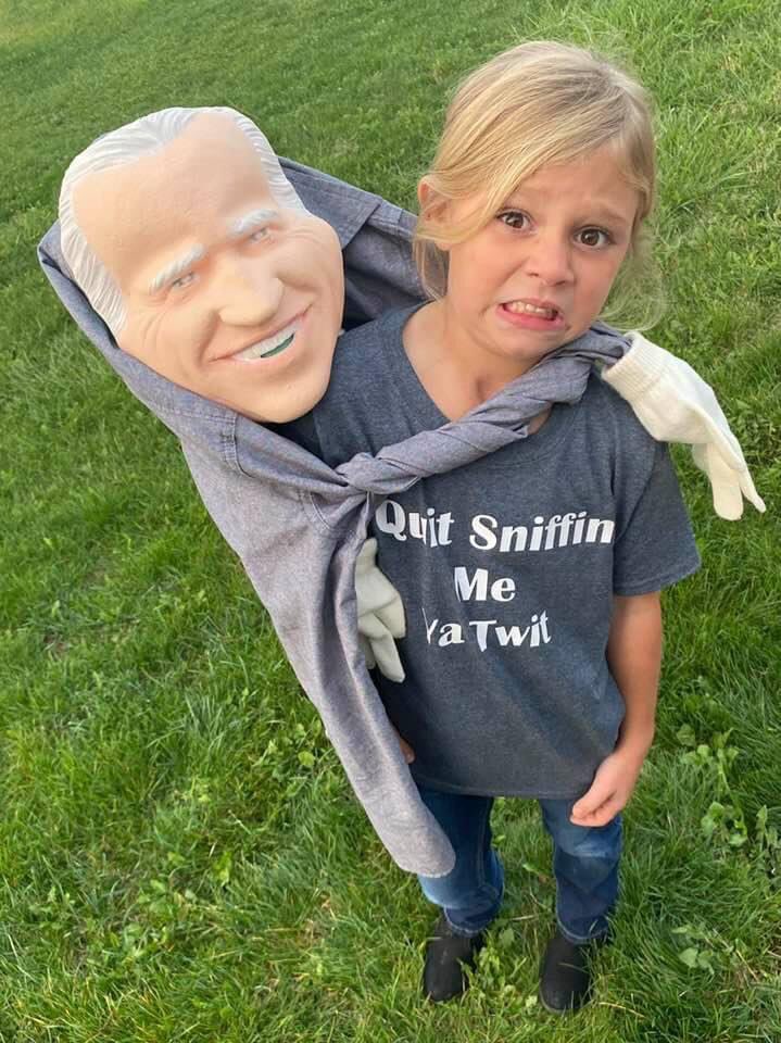 chaswcar1a's tweet image. Joe Biden the scariest sniffer