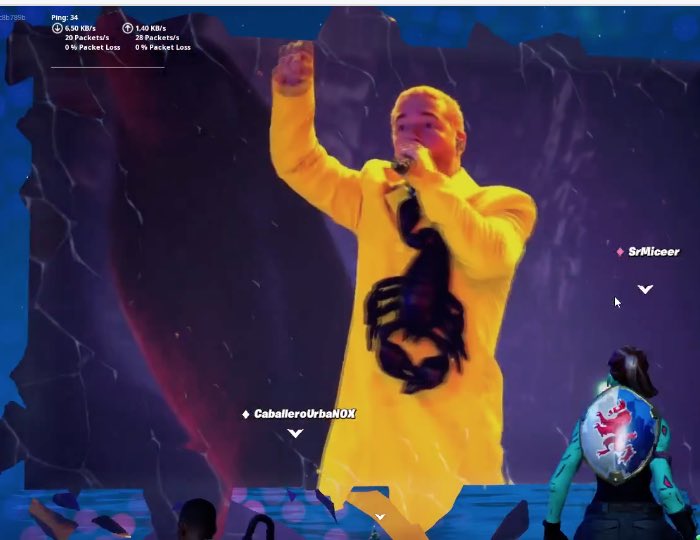 IbaiLlanos's tweet photo. Mira que este año ha sido raro pero lo último que me esperaba era ver un concierto de J Balvin con Rosalía y Bad Bunny en el Fortnite pero esto qué cojones ha sido https://t.co/F2AcZg1vhX