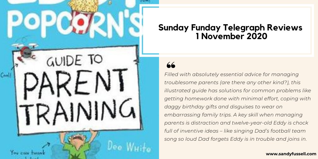 Today's @dailytelegraph Sunday Funday #OzKids #BookReview Eddie Popcorn's Guide to Parent Training #OmnibusBooks @ScholasticAUS @DeeWhiteauthor